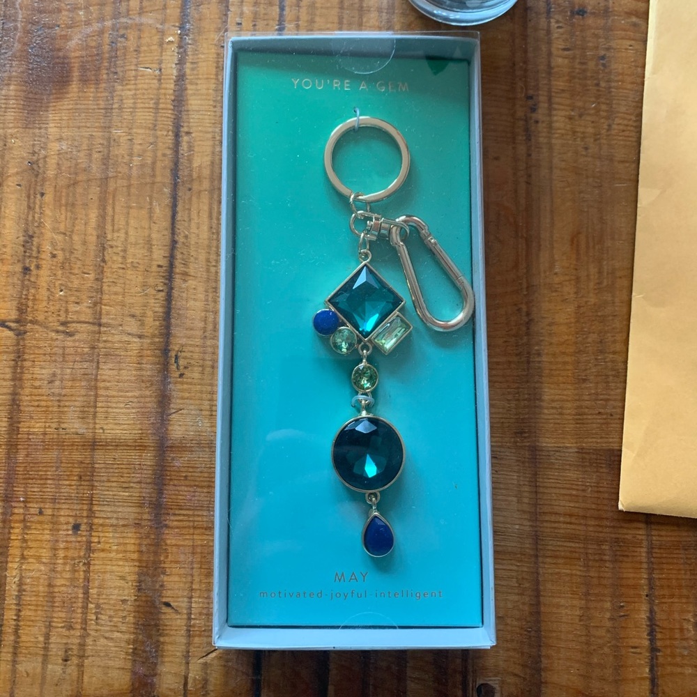 Anthropologie birthstone keychain May